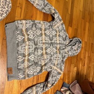 Ariat x Pendleton Gray Patterned Hoodie
